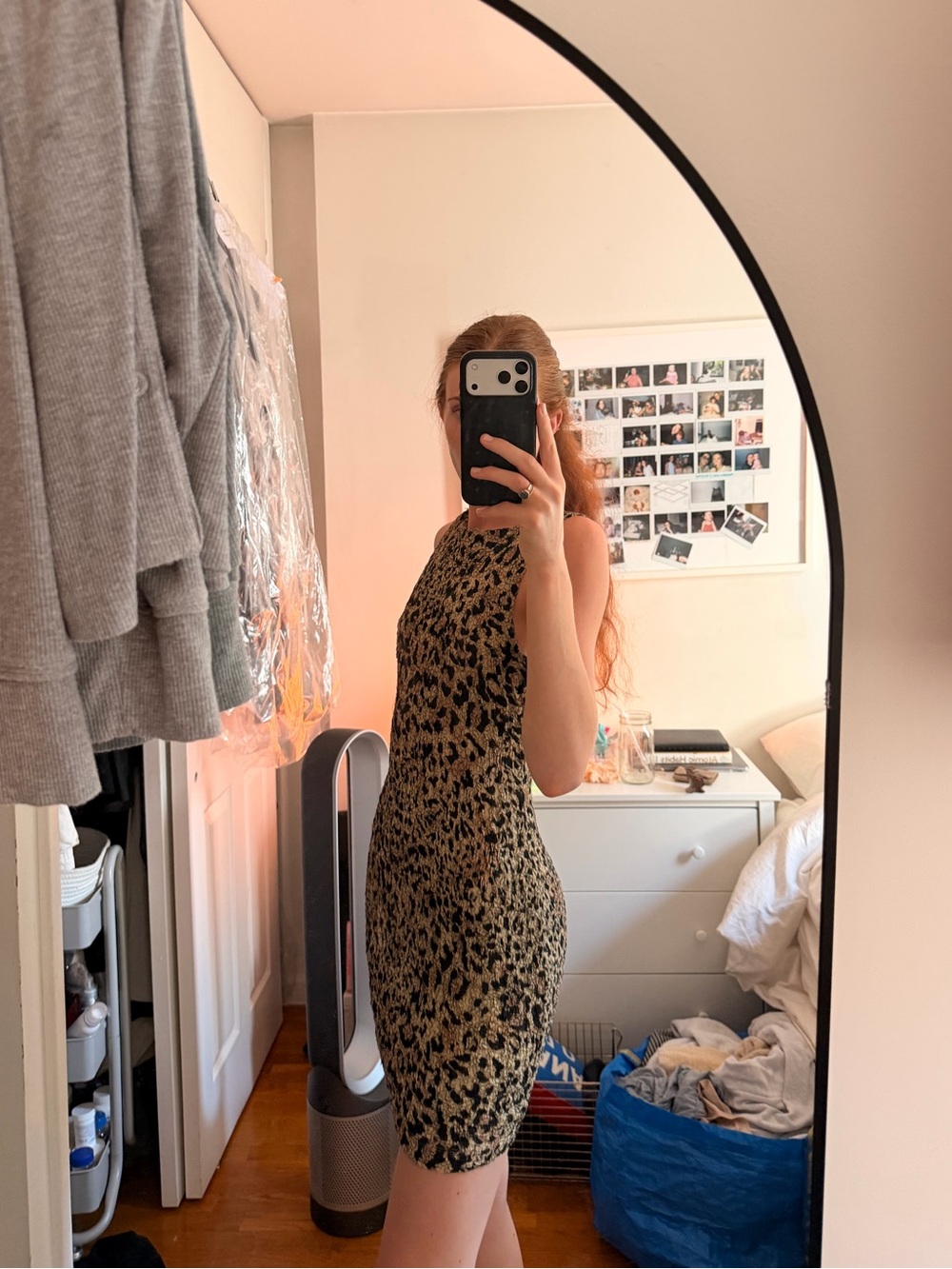 Free People Sleeveless Leopard Mini Dress